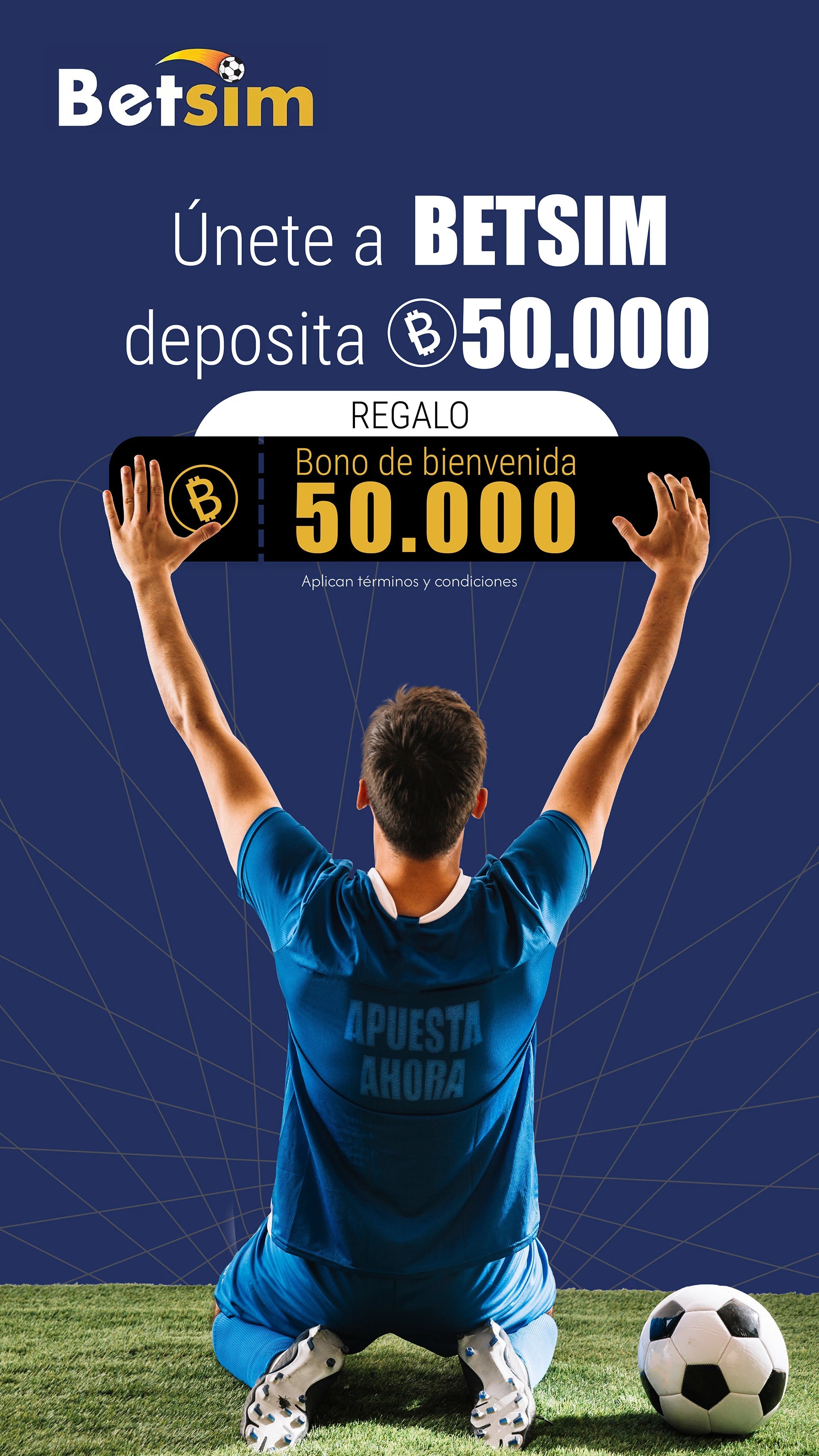 Campaña para redes sociales, Betsim, era una app para apuestas.